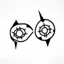 Matching brother and sister tatoo tattoo design idea