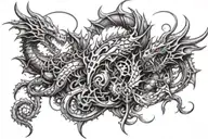 Filler dragon design tattoo design idea