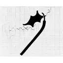 dark, thin, repetative line work pattern for arm tattoo design idea