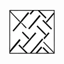 dark, thin, repetative line work pattern for arm tattoo design idea