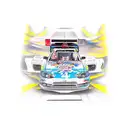 Subaru race car with a Japanese geisha tattoo design idea