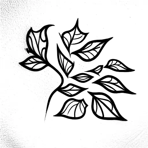 ivy tattoo design idea