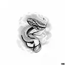 Snake eating itself tattoo design idea