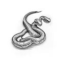 Snake eating itself tattoo design idea
