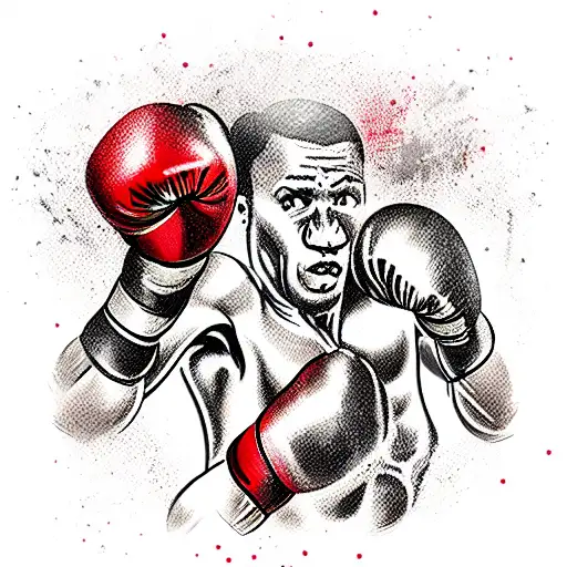 boxing Russia tattoo design idea