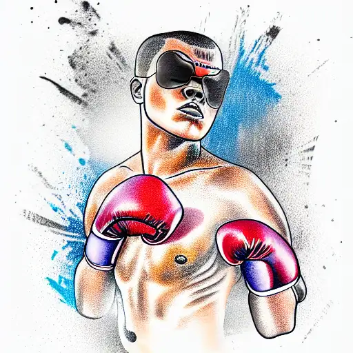 boxer tattoo design idea