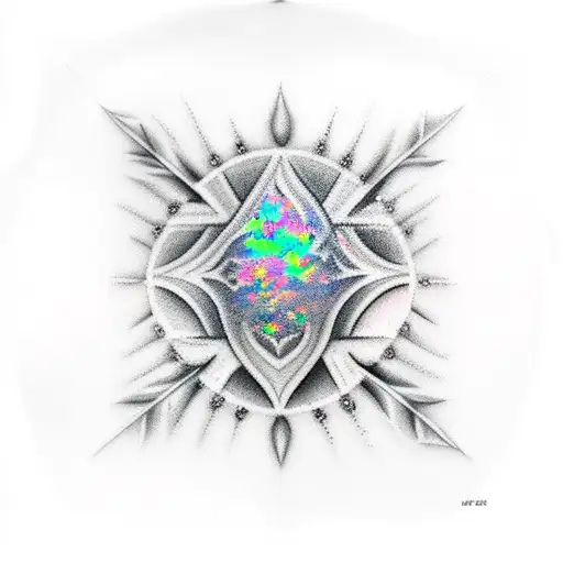 Opal tattoo design idea