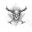 Leg sleeves, bones, diablo, red light, horns, mostly black, hell, dragon skin tattoo design idea