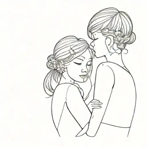 Matching tatoo sister tattoo design idea