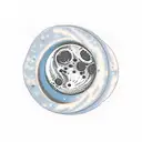 moon candy  tattoo design idea