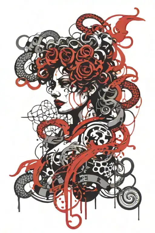 Medusa tattoo design idea