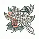best friends forever & always tattoo design idea