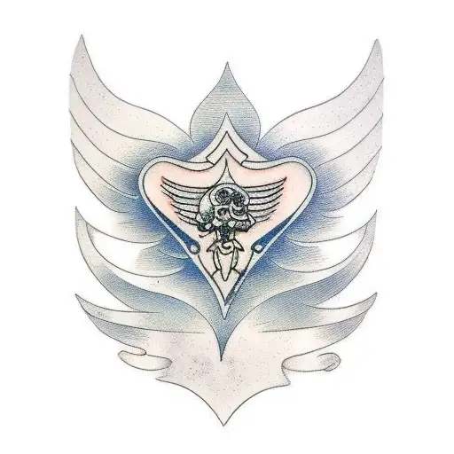 trampstamp line work tattoo design idea