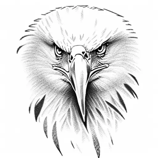 bald eagle  tattoo design idea