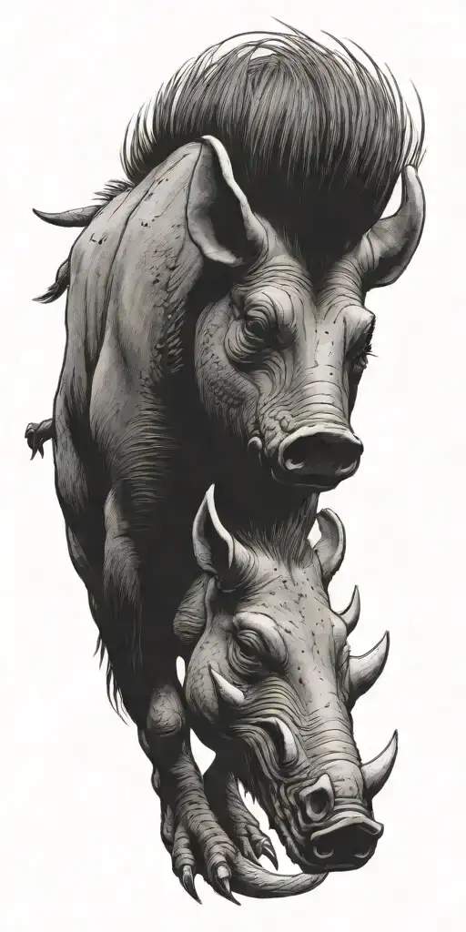 A10 Warthog tattoo design idea