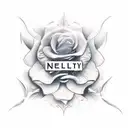 the name "Nelly" tattoo design idea