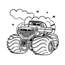 Monster Truck hot wheels  tattoo design idea