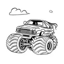Monster Truck hot wheels  tattoo design idea