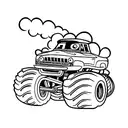 Monster Truck hot wheels  tattoo design idea