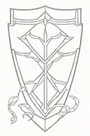 paladin shield tattoo design idea