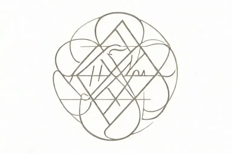 YHWH written tattoo design idea