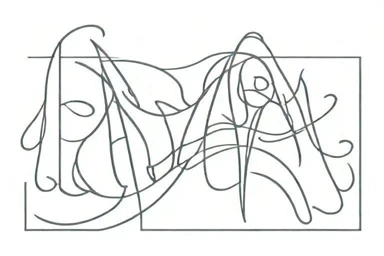 YHWH written tattoo design idea