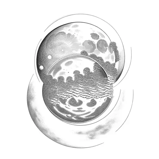 Lua (Moon in Portuguese) tattoo design idea