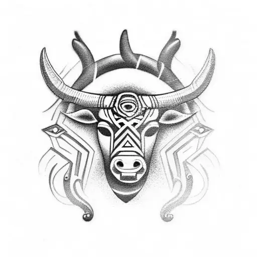 taurus tattoo design idea