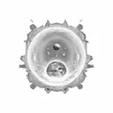 Pulsar map and solar sistem tattoo design idea