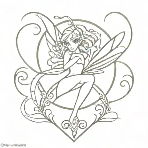 winx club crest tattoo design idea
