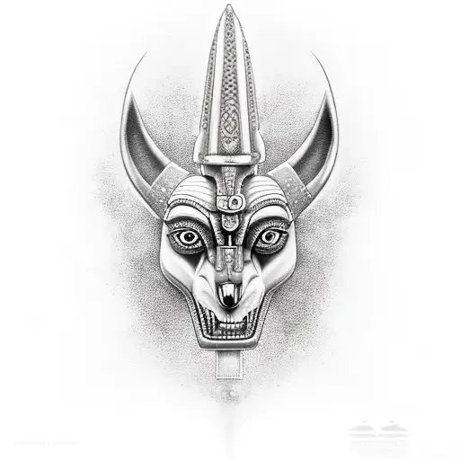 Anubis horus tattoo design idea