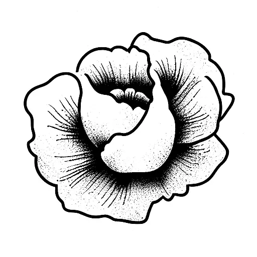 poppy flower ethereal cosmic tattoo design idea