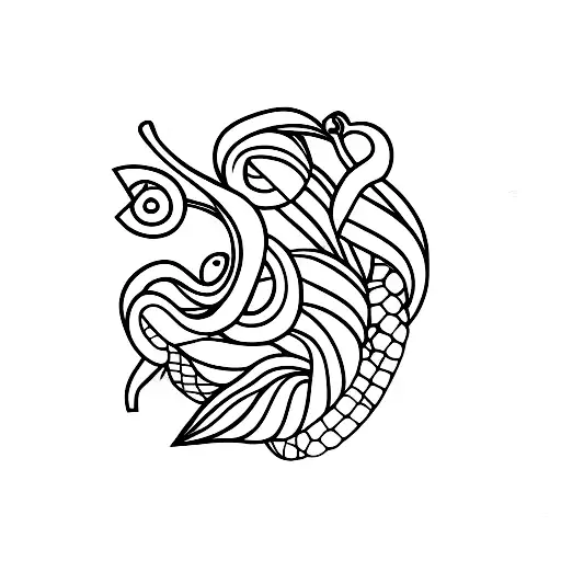 Banana tree tattoo inside a square  tattoo design idea
