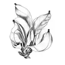 Banana tree tattoo tattoo design idea