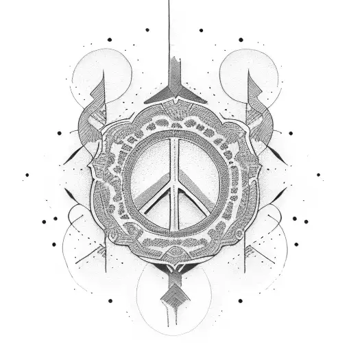 peace tattoo design idea