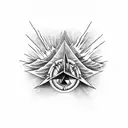 pink Floyd, red hot chili peppers tattoo design idea