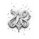 cursive writing saying RE1GN 4 EVER tattoo design idea