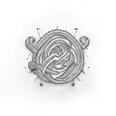 cursive writing saying RE1GN 4 EVER tattoo design idea