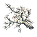 Cherry Blossom tree tattoo design idea