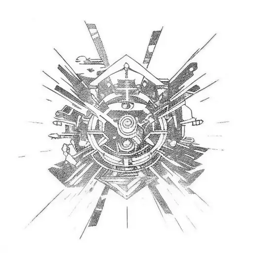 anime, Gurren laggan, cyberpunk edgerunners, haikyuu, kingdom hearts tattoo design idea