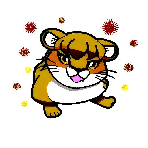 simba tattoo design idea