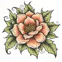January February June october birth flower tattoo design idea
