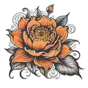 January February June october birth flower tattoo design idea