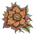 January February June october birth flower tattoo design idea