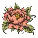 January February June october birth flower tattoo design idea