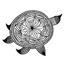 mandala turtle tattoo design idea