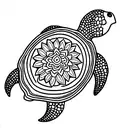mandala turtle tattoo design idea