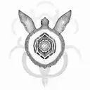 mandala turtle tattoo design idea