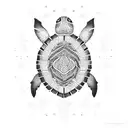 mandala turtle tattoo design idea