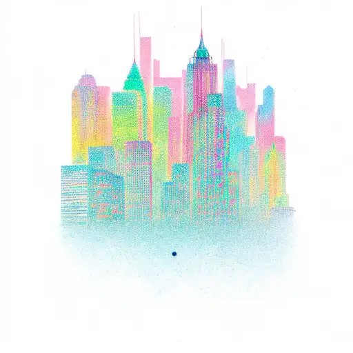 City tattoo design idea